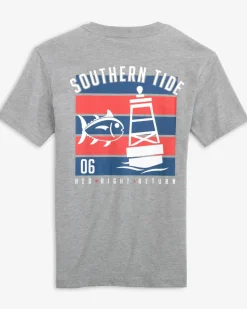 Southern Tide Kids Rrr Sj Heather T-Shirt Heather Quarry Fashion