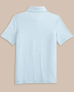Southern Tide Kids Ryder Heather Halls Stripe Performance Polo Best