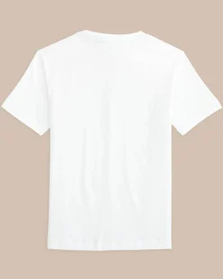 Southern Tide Kids St Overlay Performance Short Sleeve T-Shirt Classic White Hot