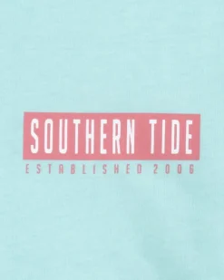 Southern Tide Kids St Yacht Coin T-Shirt Wake Blue Cheap