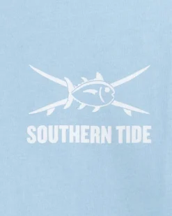 Southern Tide Kids Surf Style Short Sleeve T-Shirt Clearwater Blue Store