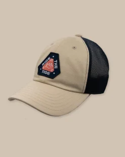 Southern Tide Kids Tidal Wave Trucker Hat Stone New