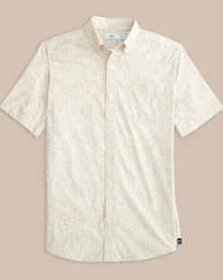 Southern Tide Leagally Frond Intercoastal Short Sleeve Sport Shirt New