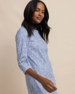 Southern Tide Leira That Floral Feeling Print Performance Dress Cheap