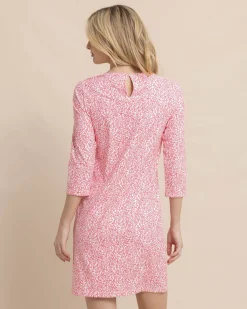 Southern Tide Leira That Floral Feeling Print Performance Dress Cheap