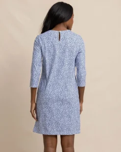 Southern Tide Leira That Floral Feeling Print Performance Dress Cheap