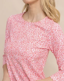 Southern Tide Leira That Floral Feeling Print Performance Dress Cheap