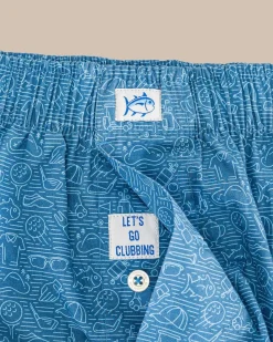 Southern Tide Let'S Go Clubbing Boxer Coronet Blue Cheap
