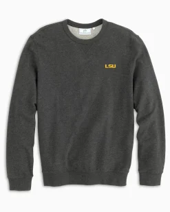 Southern Tide Lsu Tigers Upper Deck Pullover Sweatshirt New