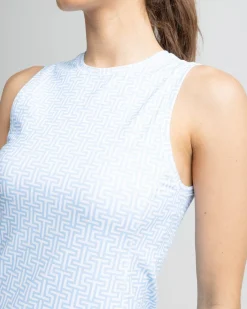 Southern Tide Lyllee Printed Performance Dress Classic White Best Sale