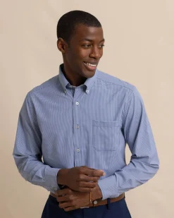 Southern Tide Micro Gingham Brrr°® Intercoastal Sport Shirt Hot