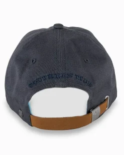 Southern Tide Mini Skipjack Leather Strap Hat Cheap