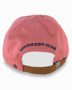 Southern Tide Mini Skipjack Leather Strap Hat Cheap
