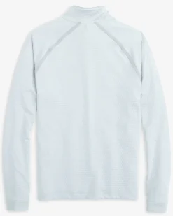 Southern Tide Mississippi State Bulldogs Scuttle Heather Quarter Zip Heather Slate Grey Fashion