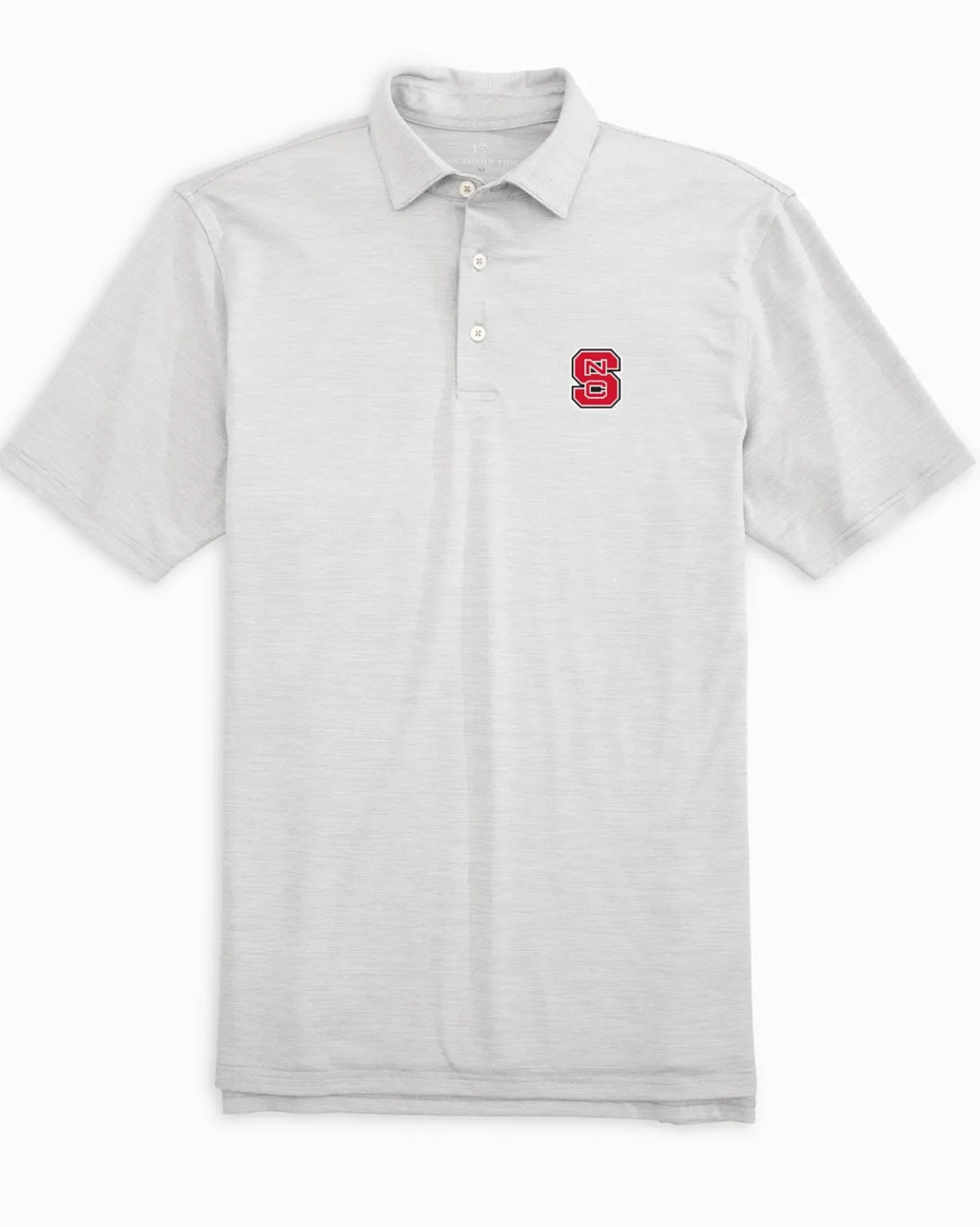 Southern Tide Nc State Driver Spacedye Polo Shirt Slate Grey Hot