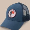 Southern Tide North Carolina Patch Performance Trucker Hat Seven Seas Blue Clearance