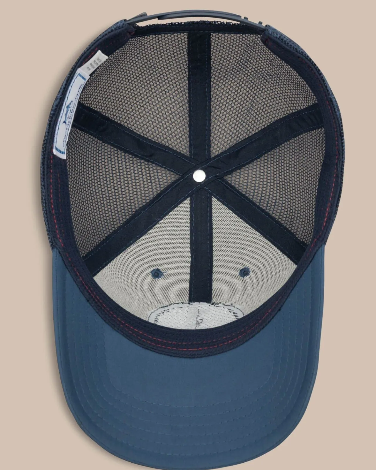 Southern Tide North Carolina Patch Performance Trucker Hat Seven Seas Blue Clearance