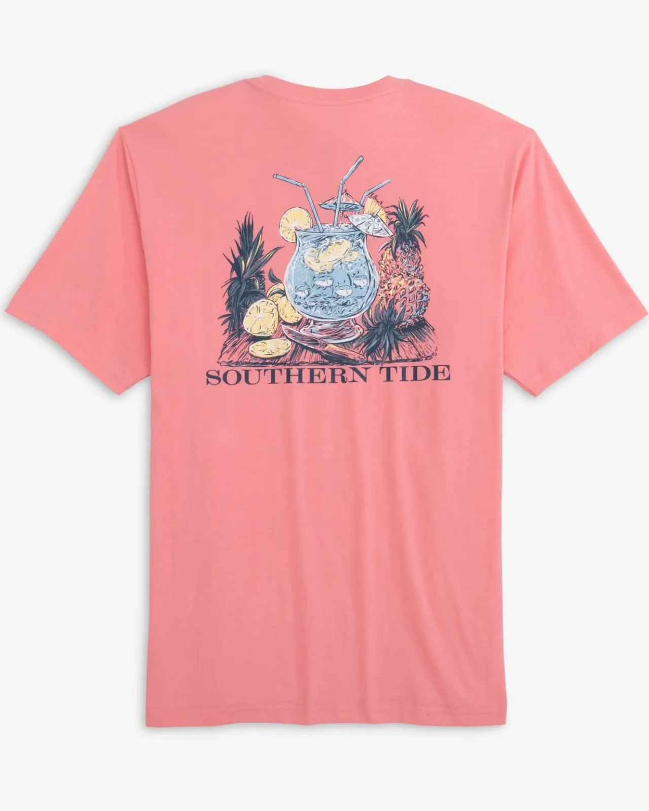 Southern Tide Pink Punch Short Sleeve T-Shirt Geranium Pink Sale