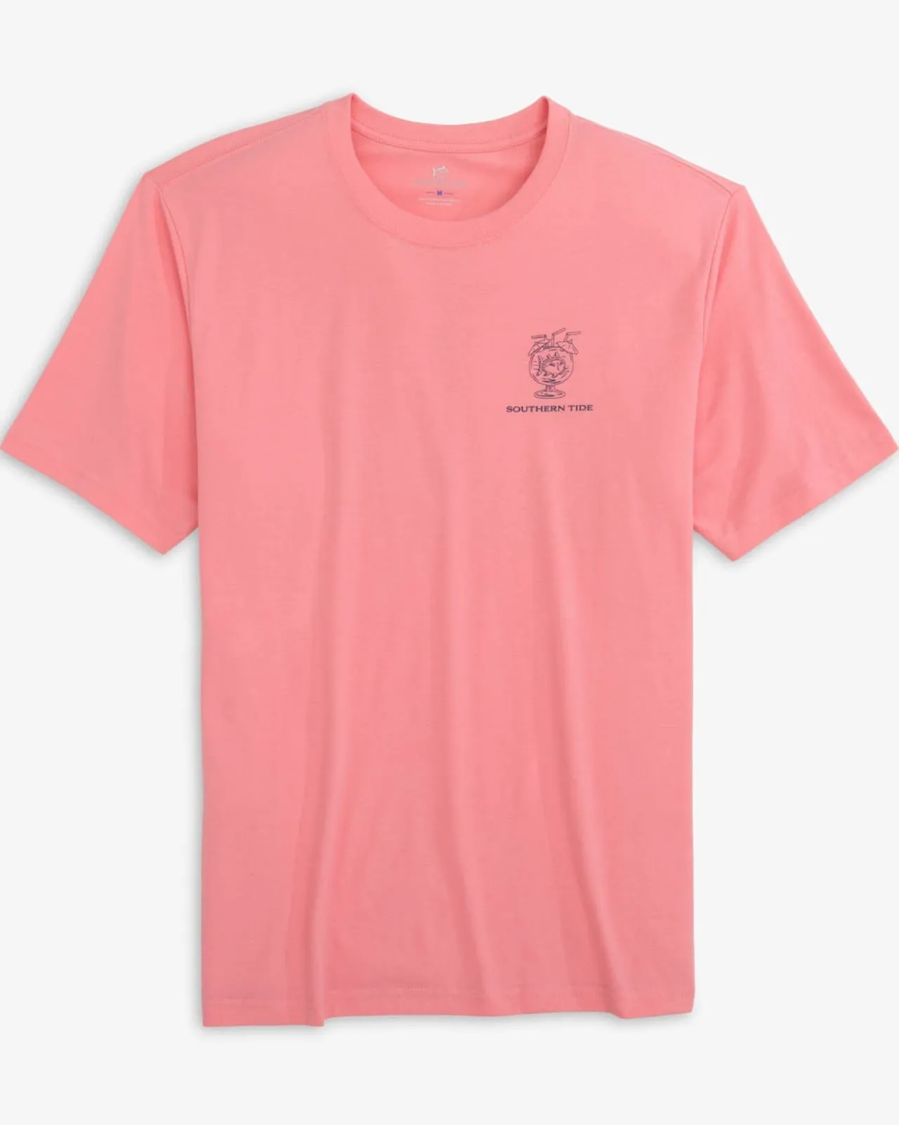Southern Tide Pink Punch Short Sleeve T-Shirt Geranium Pink Sale