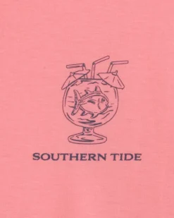 Southern Tide Pink Punch Short Sleeve T-Shirt Geranium Pink Sale