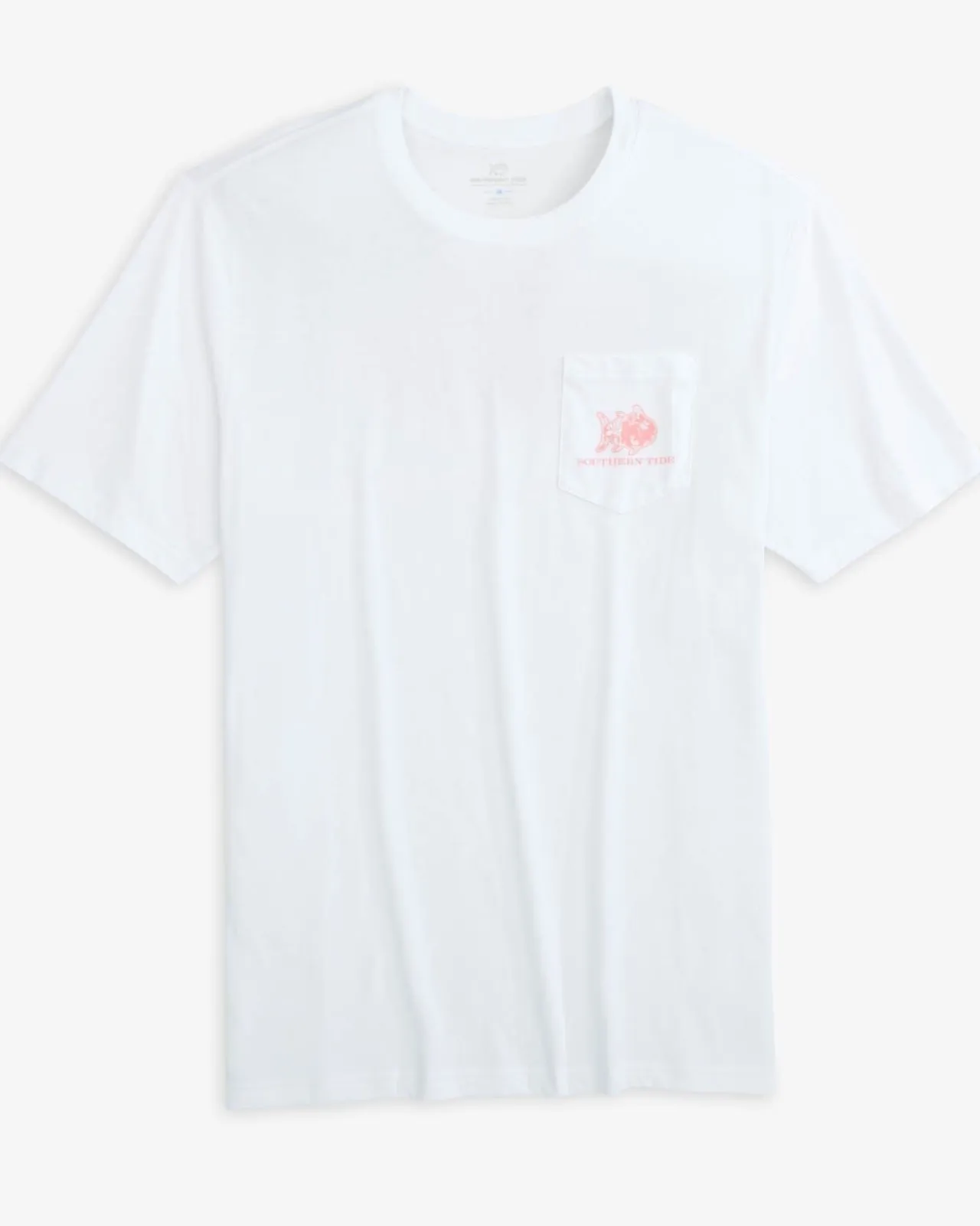 Southern Tide Plumeria Short Sleeve T-Shirt Classic White Clearance