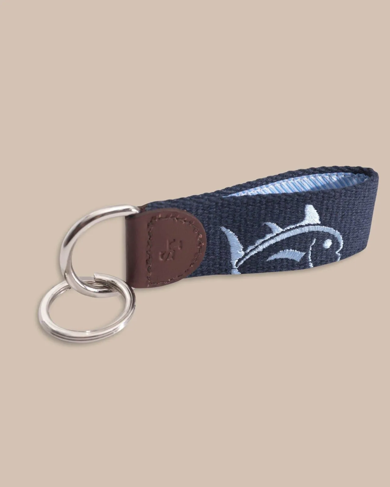 Southern Tide Rising Skipjack Embroidered Key Fob Sale