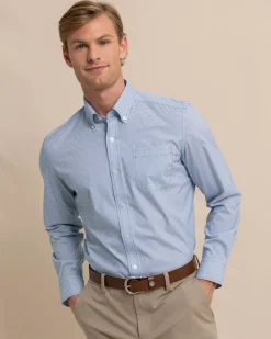 Southern Tide Rosemont Brrr°® Intercoastal Performance Sport Shirt Seven Seas Blue Cheap