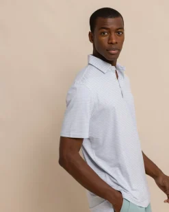 Southern Tide Ryder Heather Halls Performance Polo Hot