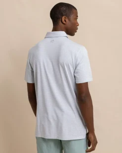 Southern Tide Ryder Heather Halls Performance Polo Hot