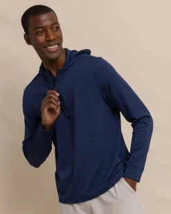 Southern Tide Scuttle Heather Performance Quarter Zip Hoodie Cheap