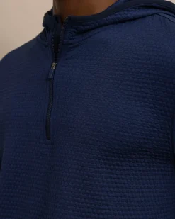Southern Tide Scuttle Heather Performance Quarter Zip Hoodie Cheap