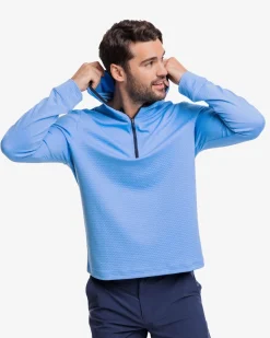 Southern Tide Scuttle Heather Performance Quarter Zip Hoodie Cheap
