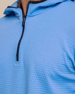 Southern Tide Scuttle Heather Performance Quarter Zip Hoodie - Sale Sale