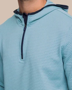Southern Tide Scuttle Heather Performance Quarter Zip Hoodie - Sale Sale
