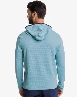 Southern Tide Scuttle Heather Performance Quarter Zip Hoodie - Sale Sale