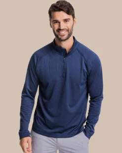 Southern Tide Scuttle Heather Performance Quarter Zip Cheap