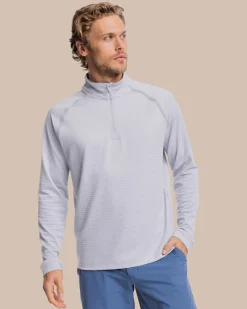 Southern Tide Scuttle Heather Performance Quarter Zip Cheap