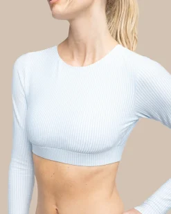 Southern Tide Seersucker Paddle Top Clearwater Blue Flash Sale