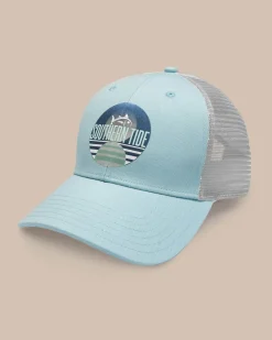 Southern Tide Skipjack And Stripes Trucker Hat New