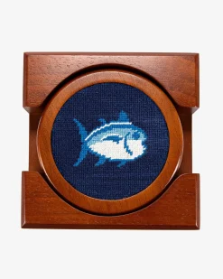 Southern Tide Skipjack Coaster Set Navy Clearance