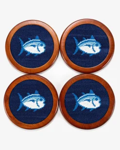 Southern Tide Skipjack Coaster Set Navy Clearance