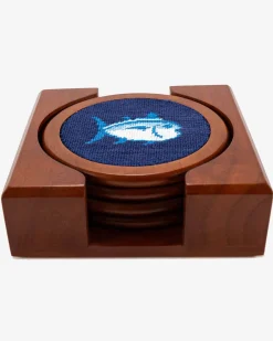 Southern Tide Skipjack Coaster Set Navy Clearance