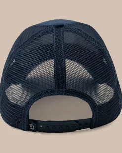 Southern Tide South Carolina Patch Performance Trucker Hat Seven Seas Blue Outlet