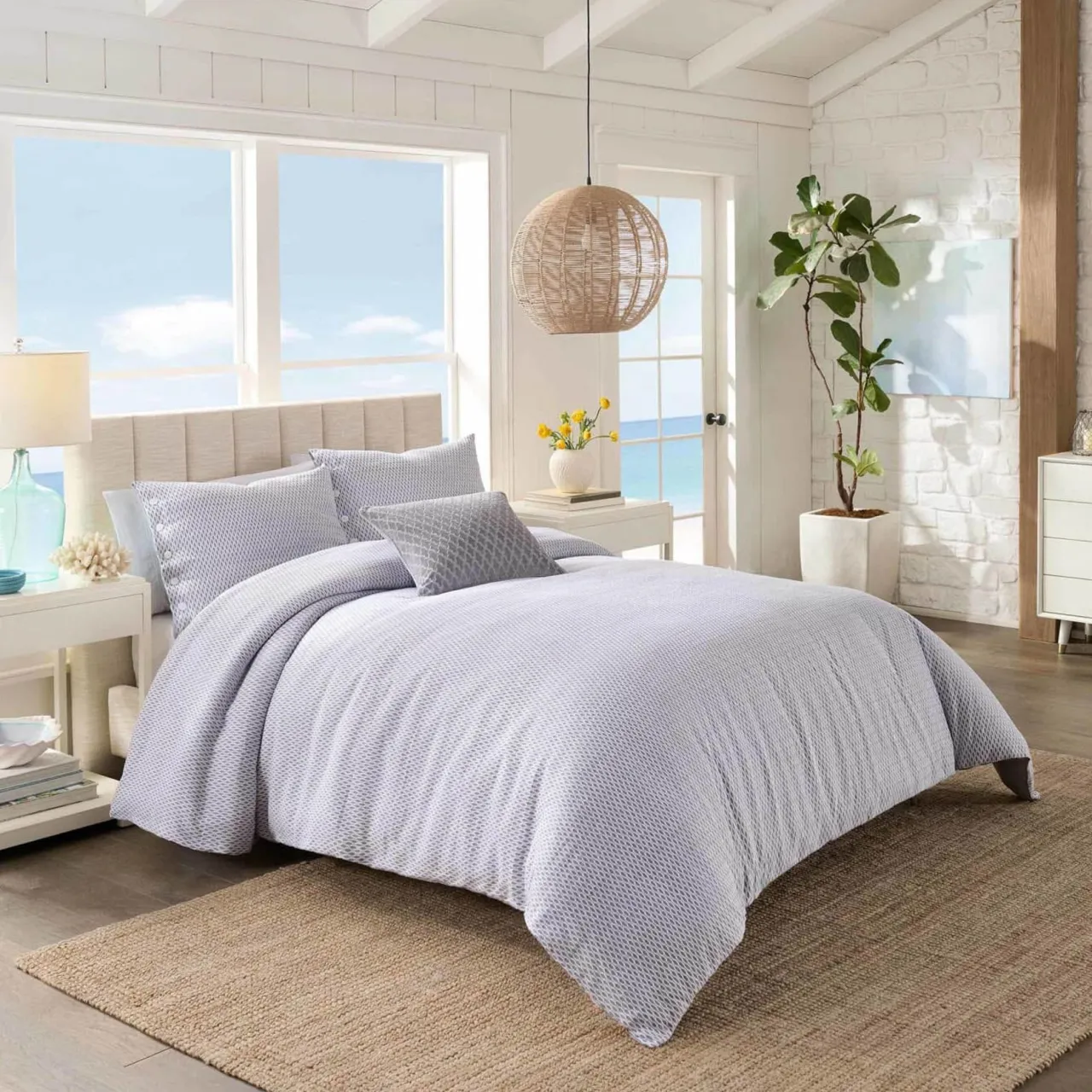 WPH Southern Tide Carolina Falls Comforter Set Grey Discount