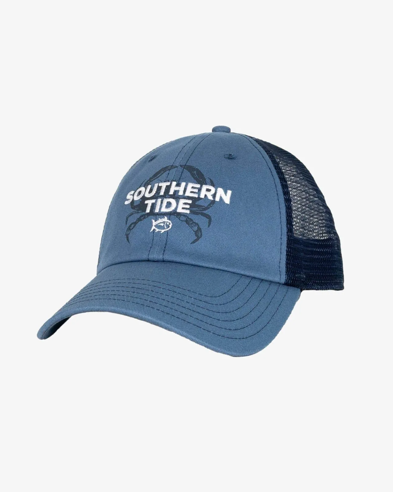 Southern Tide Crab Print Trucker Blue Best