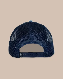 Southern Tide Crab Print Trucker Blue Best