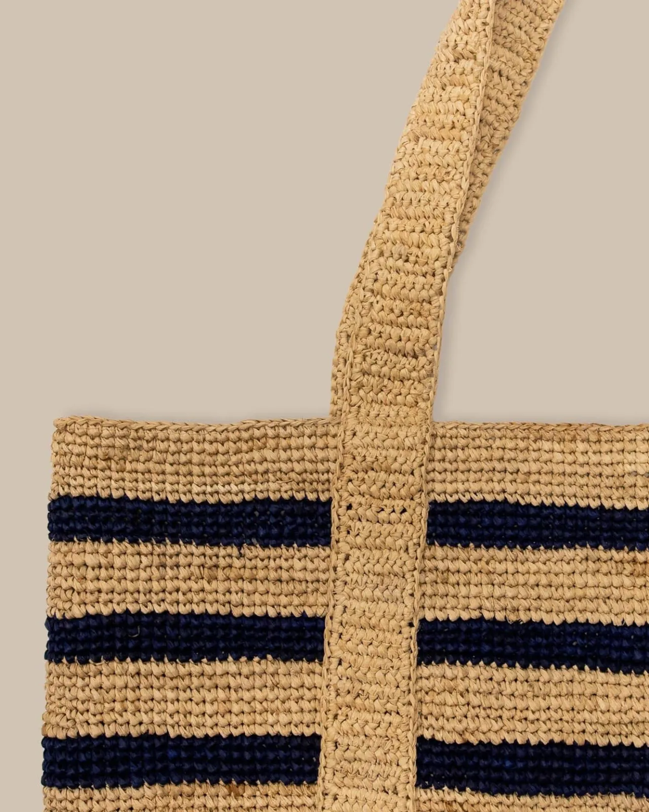 Southern Tide Striped Straw Hat Carrier Beach Tote Navy Store