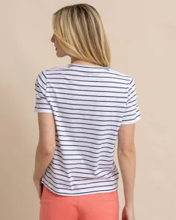 Southern Tide Sun Farer Stripe Crew Neck T-Shirt Cheap