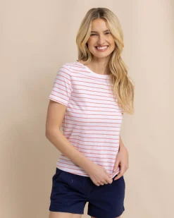 Southern Tide Sun Farer Stripe Crew Neck T-Shirt Cheap