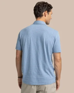 Southern Tide Sun Farer Summertree Stripe Polo Best